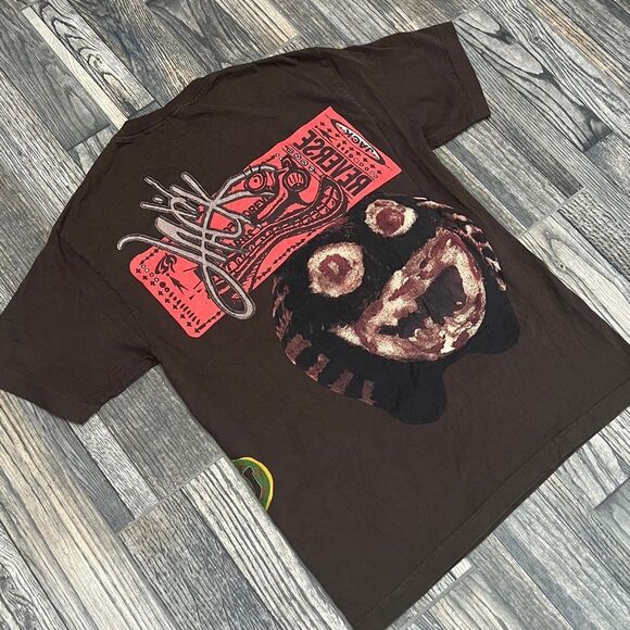 🔥🔥 Travis Scott Cactus Jack Never Backward Tour Tee Wrap Around Graphics Sz M - Picture 7 of 8